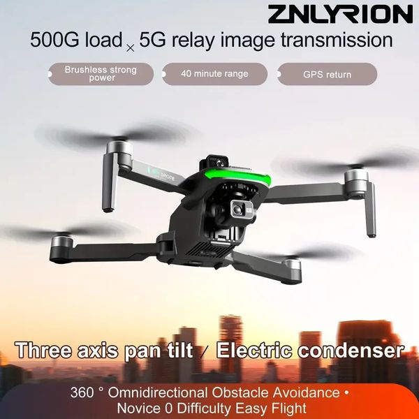 3 Eksen Gimbal S155 Quadcopter İHA drone 2K Kamera, 360 ° engel kaçınma, 500g yük, akıllı dönüş eve yeni başlayanlar için mükemmel.