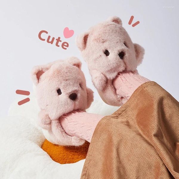 Pantofole per neonati inverno autunno casa per bambini peluche per bambini morbidi antiscivolo per bambini ragazzo ragazza calda camera da letto interna amanti coppie scarpe da pavimento