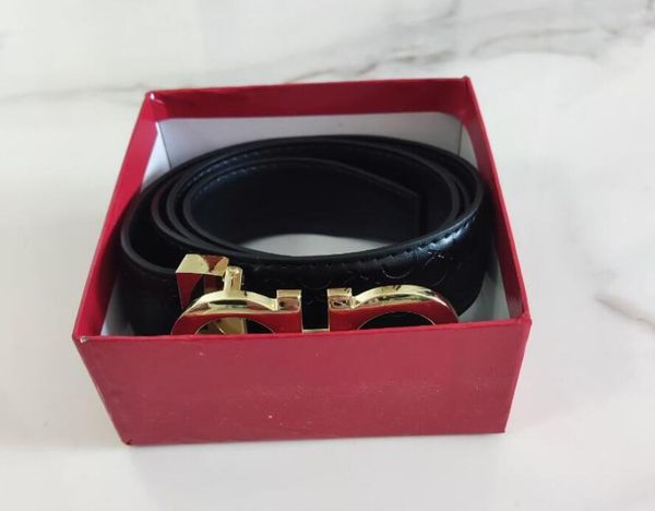 Cintura di design di lusso G Fibbia Moda Cinture da donna in vera pelle Per uomo Lettera Grande oro classico