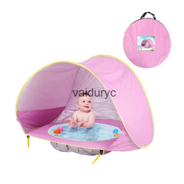 Tende giocattolo Tenda da spiaggia per bambini ldren Tenda da sole pop-up impermeabile Protezione solare con protezione UV con piscina Ombrellone da campeggio per bambini all'aperto Beachvaiduryc