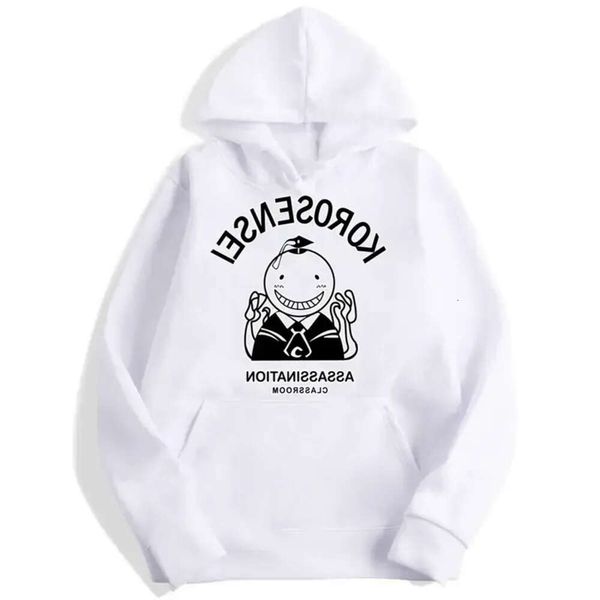 Assassinato Sala de Aula Korosensei Anime Hoodies Homens e Mulheres Outono Casual Pulôver Suor Moletom Com Capuz Moda Moletons 201104 333