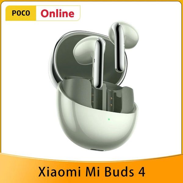 Fones de ouvido xiaomi mi buds 4 tws fone de ouvido sem fio bt 5.3 3 microfone com cancelamento de ruído ativo sem fio 30 horas de bateria para xiaomi 12 pro