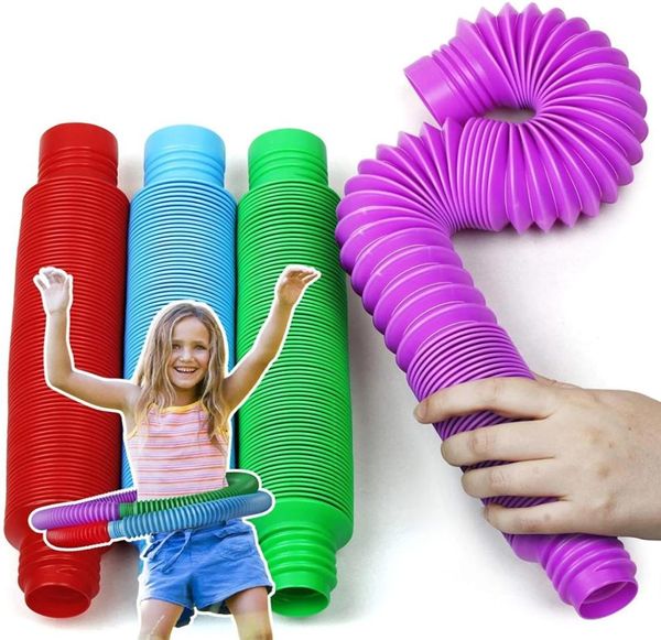 DHL tamanho grande Fidget tubo brinquedos relaxar terapia alívio do estresse sentimento enrolamento descompressão brinquedo educacional cérebro imaginar ferramentas para foc8114023