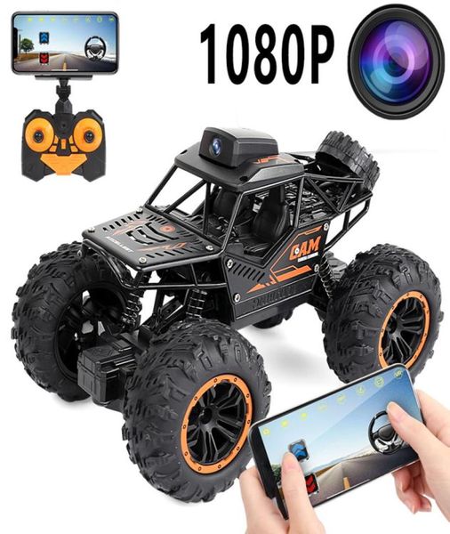 Elektrikli RC Araba Radyo Kontrollü Araba Uygulaması Uzaktan Kumanda WiFi Kamera HD RC 4WD Buggy SUV 1 18 RC S ELEKTRİK YAPILIKLARI BOYS İÇİN TÜMLİK 1217714