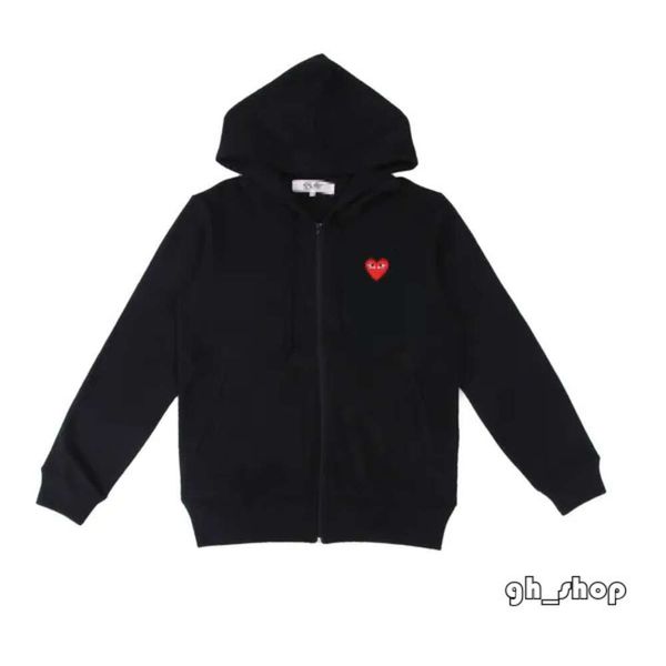 Commes Hoodie Мужские толстовки Толстовки Дизайнерская толстовка Cdgs Com Des Garcons PLAY Толстовка CDG Red Heart Толстовка на молнии Бренд Темно-синий Размер XL Play Hoodie 3469