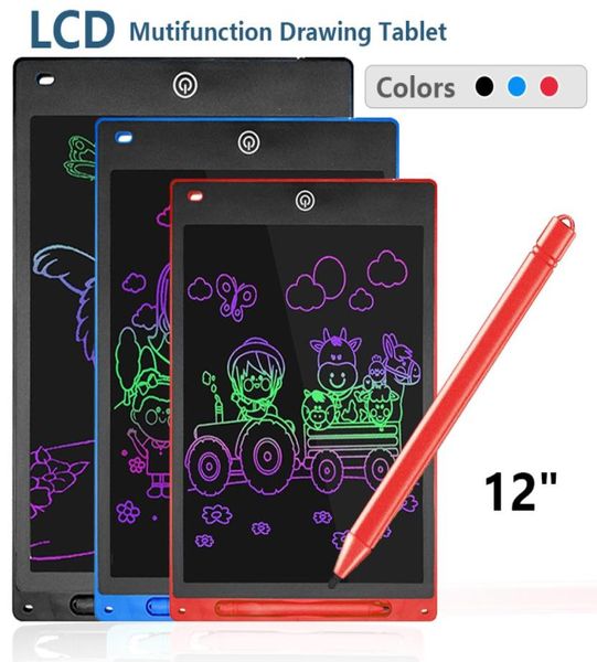 Escrita Tablet Prancheta Children039s Graffiti Sketchpad Brinquedos 85 polegadas 10 polegadas 12 polegadas LCD Escrita Blackboard Magic Com U2373762