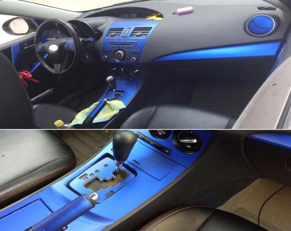 Para mazda 3 20102015 interior painel de controle central maçaneta da porta 3d 5d adesivos de fibra carbono decalques estilo do carro accessorie279s1476055