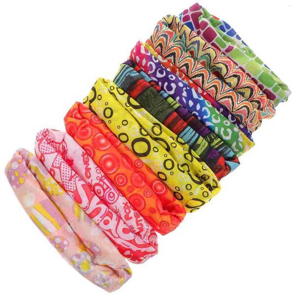 Bandane 8 pezzi Copricapo Fascia Bandana Ghetta per collo Sciarpa multifunzionale senza soluzione di continuità per gli sport all'aria aperta