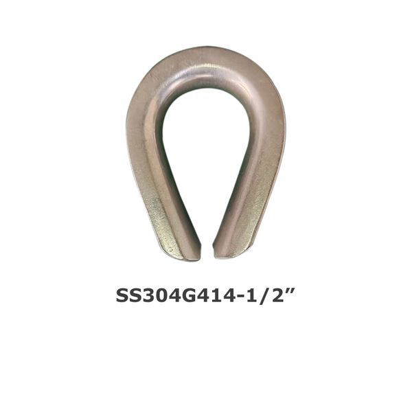 Anel de coração de galinha de aço inoxidável ss304, corda de fio de aço, dedal g414, anel triangular, anel de manga resistente americano