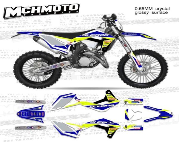 Adesivos de motocicleta mchmfg decalque para sherco se sef ser 125 250 300 450 2021 adesivo de carenagem gráficos 5076166