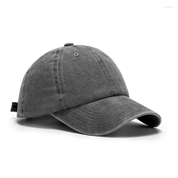 Ball Caps Baseball Kappe Frauen Männer Gewaschene Baumwolle Soft Top Vintage Gebogene Krempe Casual Outdoor Hip Hop Papa Hut Weiblich männlich Sommer Einfarbig