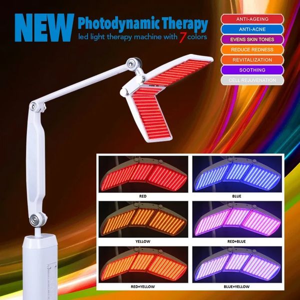 Modello di moda Terapia fotodinamica PDT Rivitalizzazione della pelle Anti-età Rughe Rimuovi 7 colori LED Infiammatorio Restrittivo Salone di bellezza