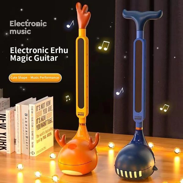 Elettrico Otamatone Strumento Musicale Girino Erhu Giocattoli Principianti Bambini Tomatone Sintetizzatore Kawaii Bambini Kalimba Piano 240112