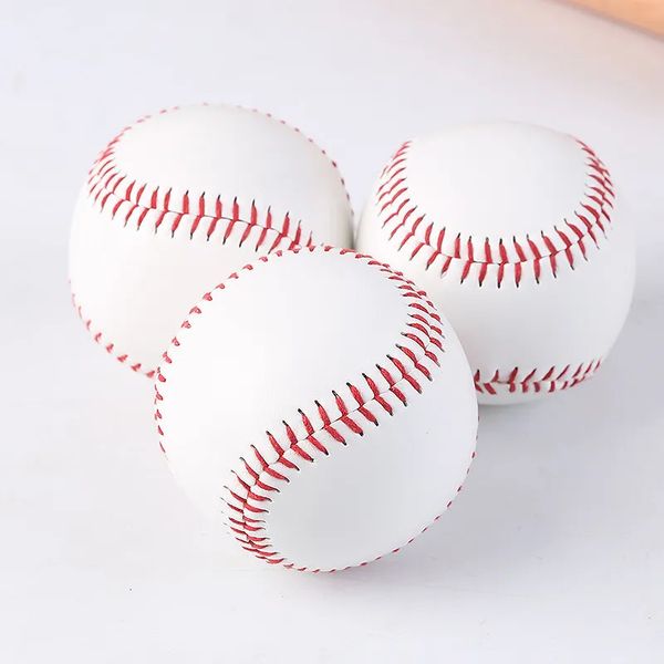 3 peças de beisebol manual de 9 polegadas jogo de treinamento de borracha de PVC interno de espuma sólida de beisebol bola saltando jogadores de grupo 240113