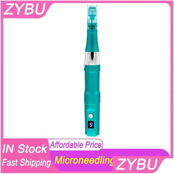 Güzellik Microbleedle Roller Profesyonel Kablosuz Dr Pen A6s ile 2pcs İğne Kartuşları Mikro Kuzgun Derma Elektrik Dermapen Cilt Bakımı Otojl