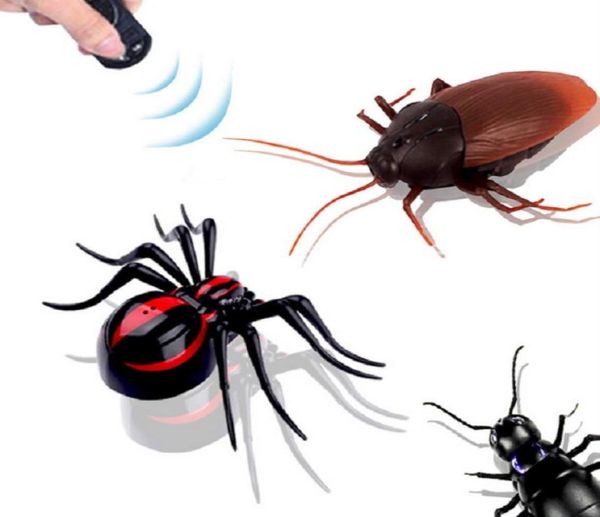 Fernbedienung Realistische Gefälschte Spinne RC Streich Spielzeug Insekten Witz Gruseligen Trick Infrarot ControlAnt SpiderCockroach2335489