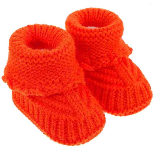 Stiefel Booties Baby Häkelschuhe Handgefertigt gestrickter Säugling zum Weben Geborenes Stricken für Kleinkinder