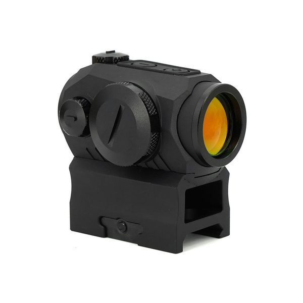 Caça airsoft tático romeo5 1x20mm compacto 2 moa red dot sight sor52001 ipx7 com baixo riser e co-testemunha picatinny montagem gota