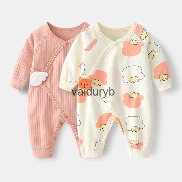 Macacão Lawadka 2 pares / conjunto 0-6m bebê recém-nascido menina menino macacão de algodão macio macacão infantil com asa primavera outono roupas para meninas meninosvaiduryb