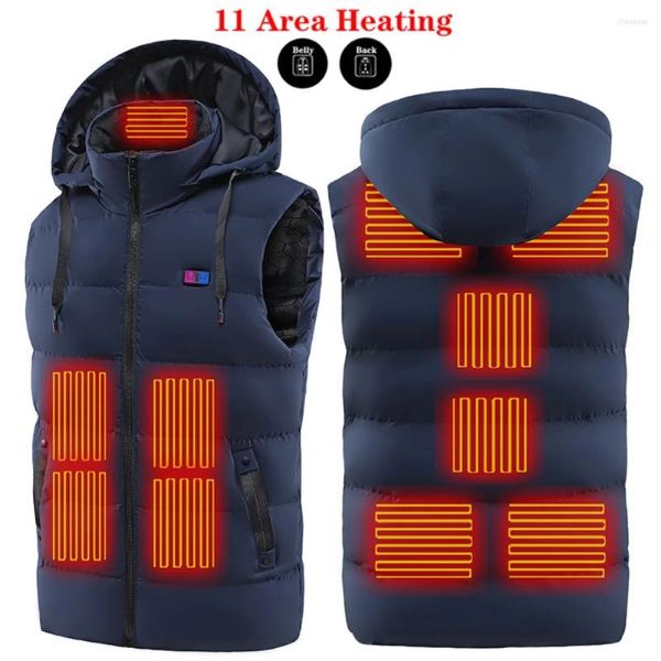 Skijacken, 11 Bereiche, beheizte Jacke, USB, Winter, Outdoor, Thermo-Elektroheizung, Herren, Sprots, Snowboarden, beheizbarer warmer Mantel