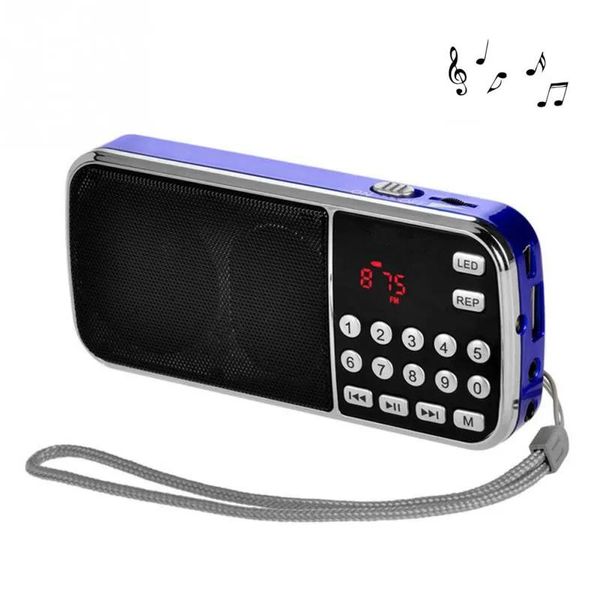 Altoparlanti Altoparlante esterno portatile Lettore musicale audio MP3 Supporto amplificatore Torcia elettrica AUX USB TF Radio FM Altoparlante multifunzionale