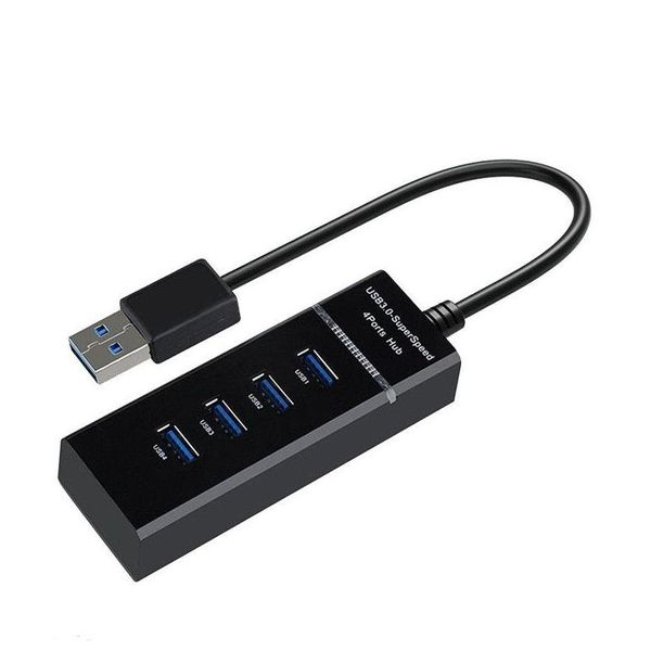 USB-Hubs 4 in 1 Schwarz 3.0 Hub-Splitter für PS4/PS4 Slim High-Speed-Adapter Xbox mit Taschen Paket Drop Delivery Computer Netzwerk C Ote6Y