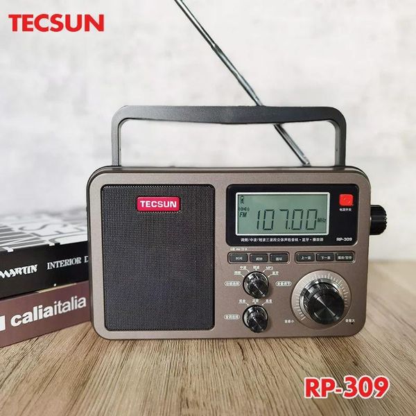 Оригинальные колонки Tecsun Rp309 Wav Ape Flac Bluetooth-динамик портативный FM Sw Mw радио Usb Tf Sd Card Mp3-плеер радио