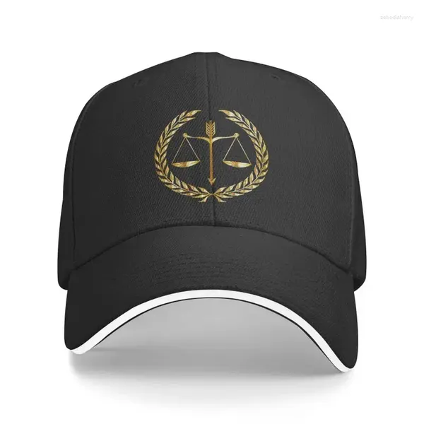 Бейсбольная кепка с защитой от солнца для женщин и мужчин, регулируемая адвокатская кепка для законных вечеринок, весенняя шляпа для папы, закон, золотые весы правосудия