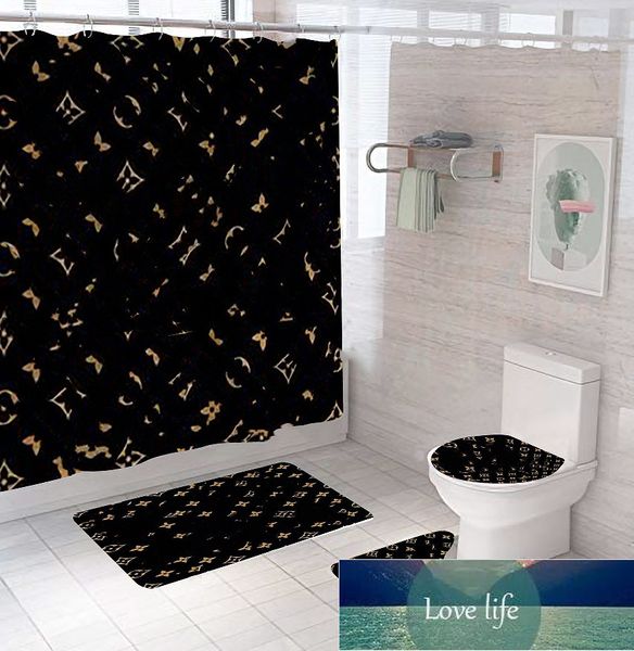 Europa e Stati Uniti tenda da doccia design in tre pezzi marca WC copertura WC da bagno