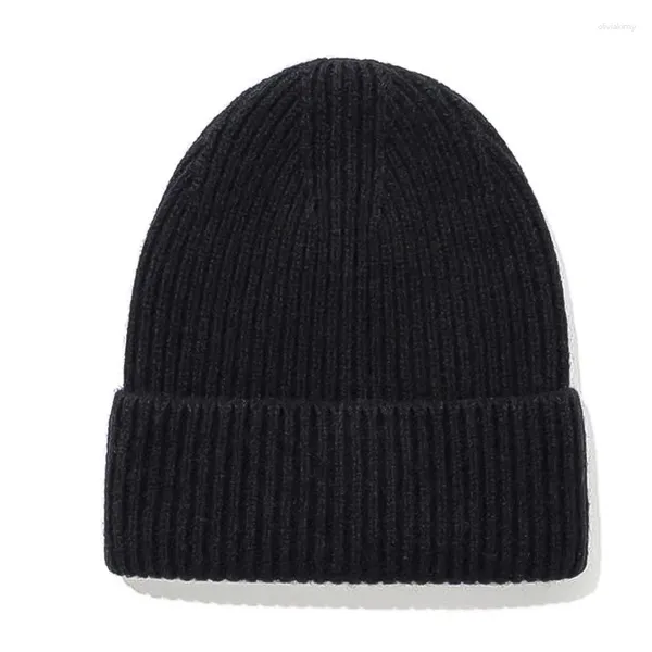 Berets Beanie Chapéus Para Mulheres Homem Inverno Quente Malha Caps Mens Hat Ski Roupas Acessórios