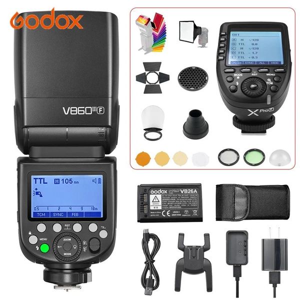 Borse Godox V860iii Flash per Canon Sony Nikon Fuji Olympus Panasonic Pentax Ttl Fotocamera Fotografia Speedlight Speedlite Radio Flash