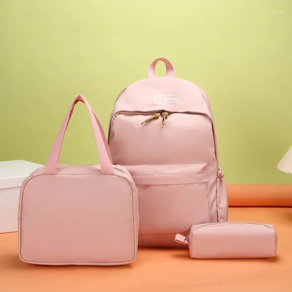 Okul çantaları moda günlük tasarımcı markaları sevimli seyahat serin kadınlar oxford sırt çantaları büyük cepler eğlence kızlar okul çantaları öğrencileri