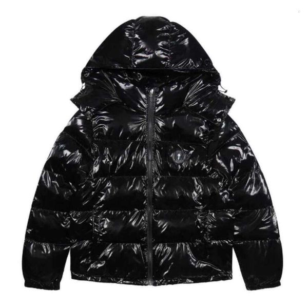 2024 Piumino da uomo Parka TOP Trapstar Cappotti Uomo Donna Ricamo Nero lucido Irongate Cappuccio staccabile Giacca invernale di alta qualità 985fff