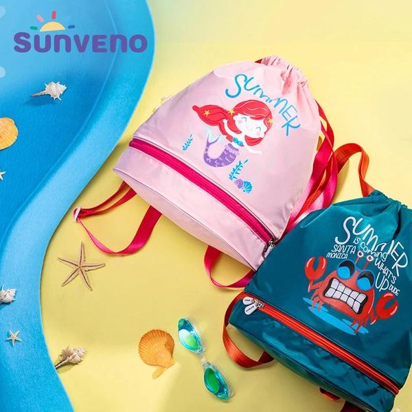 Сумки Sunveno Baby Bag Детская сумка для купания Влажная/сухая полиэтиленовая сумка Рюкзак на шнурке