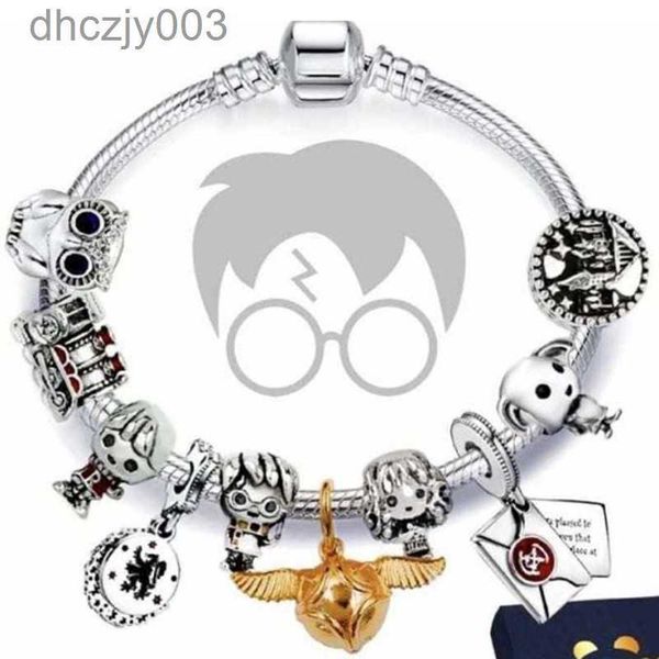 Moda Argento sterling 925 Borsa a stella del fumetto Orso Unicorno Guerre Murano Vetro murano Perline di fascino europeo Ciondola Adatto a bracciali Collana SZOY