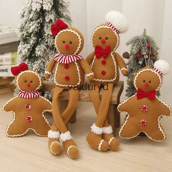 Decorazione per feste Gingerbread Man Albero di Natale Ciondolo appeso 2023 Per peluche Decorazioni per feste di bambole di Natale Casa 2024 Capodanno Bambini Giftvaiduryd