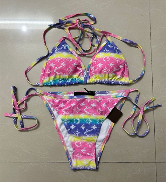 Bayan Bikini Kontrast Renk Bikini Kadın Tasarımcı Mayo Mayo Tasarımcı Kadın Mayolar Designer Seksi Bikini İki Parlayan Mayo Moda Mayo V881