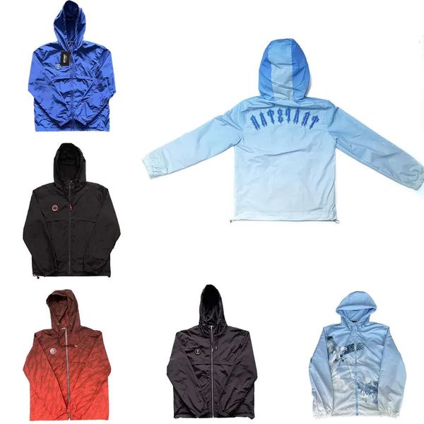 23Sss Novos Homens de Alta Qualidade Trapstar Jaqueta Sportswear Irongate T Windbreaker-Preto 1To1 Letras Bordadas de Alta Qualidade Zíper Feminino Su 61