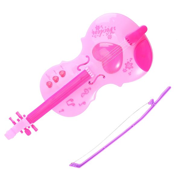 Гитары с струнами для детей, развивающие детские инструменты, миниатюрная пластиковая музыкальная игрушка, скрипка 240112
