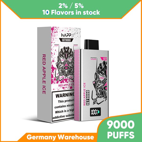 Sigaretta elettronica Big Puff 9000 9k 14ml Vape monouso 2% 5% E Vapore liquido Consegna veloce 14ml 2% 5% NIC Liquido 10 gusti misti di frutta Magazzino nell'UE