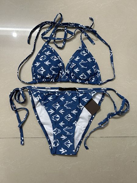 Kadın Tasarımcı Bikini Mayo S-XL Kadın Mayo Moda Mektubu Baskı Bikini Seti Moda Sutyen Plaj Partisi Seksi Push Up Bandage Mayo Takım MM5555