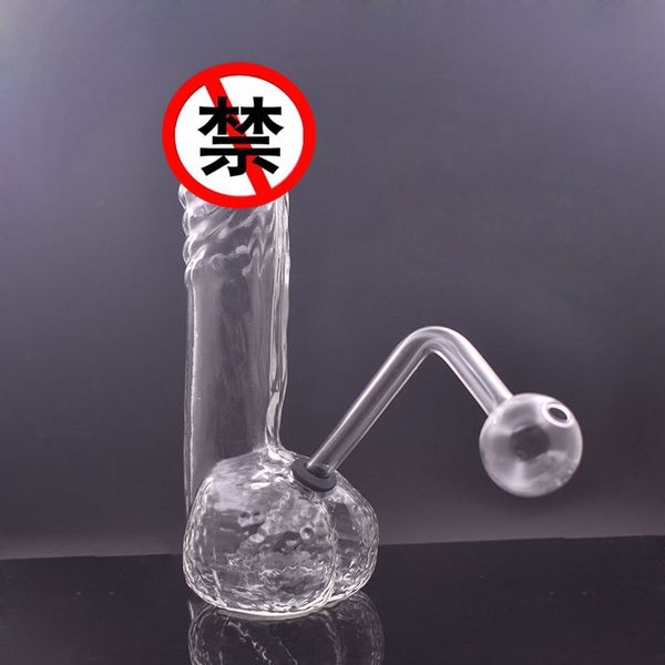 Горячий продавать Bubbler Курительная трубка для воды Кальян Уникальная форма Сексуальные игрушки Стеклянная масляная горелка Бонг Кальян Ashcatcher Бонг с трубкой масляной горелки большого размера