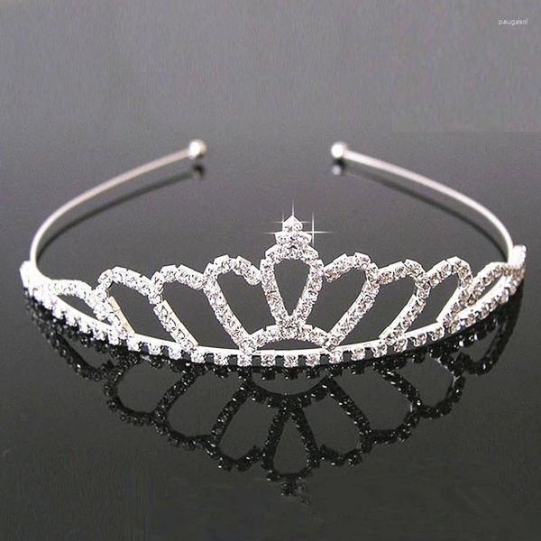 Haarspangen Mode Kinder Strass Stirnband Kinder Krone Tiara Schmuck Dekor Kopfbedeckung Zubehör Party für Mädchen 9 Arten