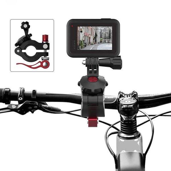 Telecamere Action Camera Bike Mount Holder Morsetto per DJI OSMO Action Pocket 2 Gopro 9 8 7 Insta360 ONE Manubrio per bicicletta Accessori fissi