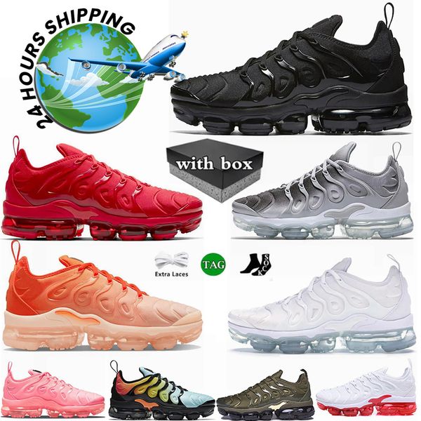 Plus Max TN 3 Tênis de corrida Triplo Preto Branco TNS Homens Mulheres Laser Azul UNC Oreo Bat Frequency Pack Mens Outdoor Trainers Sapatilhas Tamanho 36-47