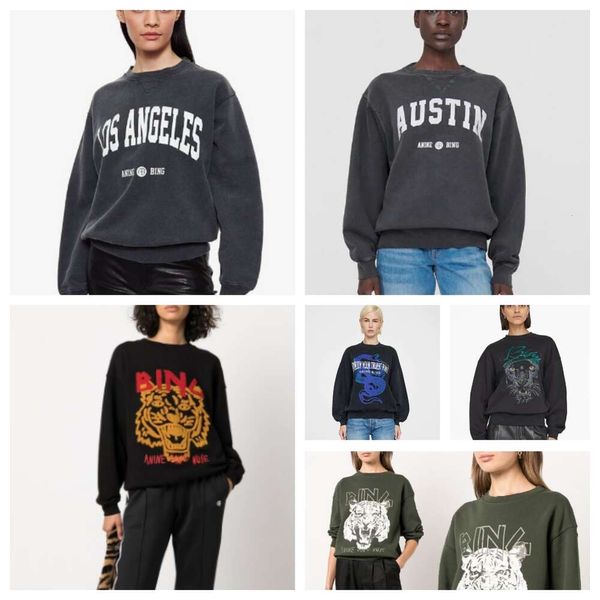 24SS Kadın Hoodies Yeni Fransız Azınlık Ab Sweatshirts Mektup Los Angeles Baskılı Annie Wash Fried Snow Kadın Süveteri