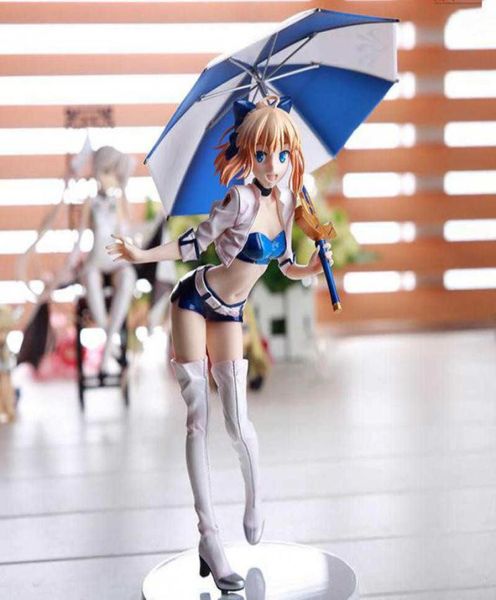 Fate Zero Fate Stay TYPEMOON racing girl Saber Action Figure Collection Giocattoli Regalo di Natale Figure di anime giapponesi Q07229730844