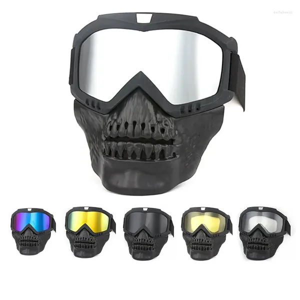 Bandanas ao ar livre anti-impacto máscara tática óculos exército fã campo cs à prova de poeira equitação óculos de proteção