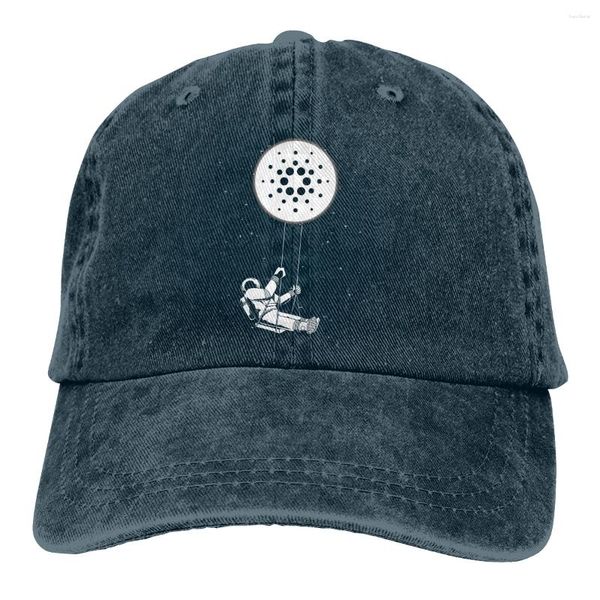 Ballkappen ADA Astronaut Swing The Baseball Cap Peaked Capt Sport Unisex Outdoor Benutzerdefinierte Cardano Coin Kryptowährung Hüte