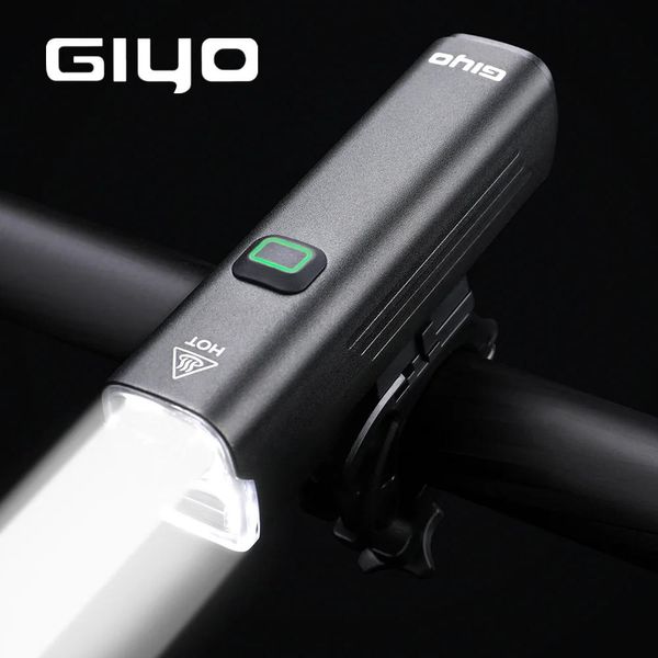 Luci Giyo Night Cycling 1000 Lumen Luce anteriore Carica USB 4800mAh Faro per bicicletta Impermeabile MTB Maniglia Torcia elettrica Torcia per bici da strada